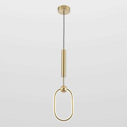 Подвесной светодиодный светильник Lussole Loft Lubbock LSP-7092 для гостиной, цвет бронза,  в стиле Хай-тек