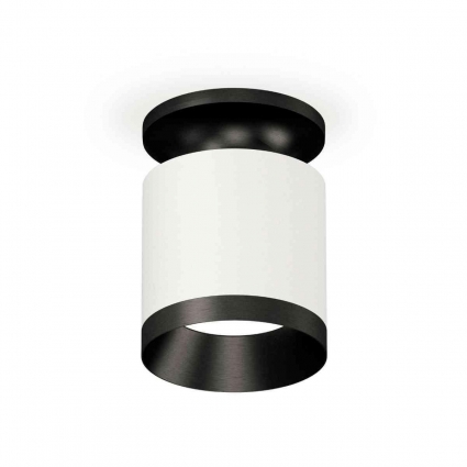 Комплект накладного светильника Ambrella light Techno Spot XS7401083 SWH/PBK белый песок/черный полированный (N7926, C7401, N7031) для магазина, цвет белый