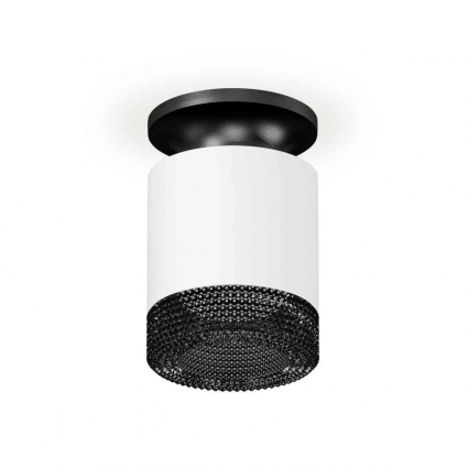 Комплект накладного светильника Ambrella light Techno Spot XS7401084 SWH/PBK/BK белый песок/черный полированный/тонированный (N7926, C7401, N7192) для магазина, цвет белый