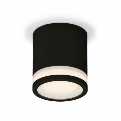 Комплект накладного светильника Ambrella light Techno Spot XS7402031 SBK/FR черный песок/белый матовый (C7402, N7121) для магазина, цвет черный