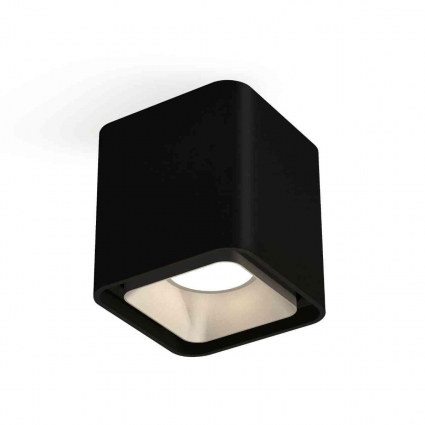 Комплект накладного светильника Ambrella light Techno Spot XS7841003 SBK/SSL черный песок/серебро песок (C7841, N7703) для магазина, цвет черный