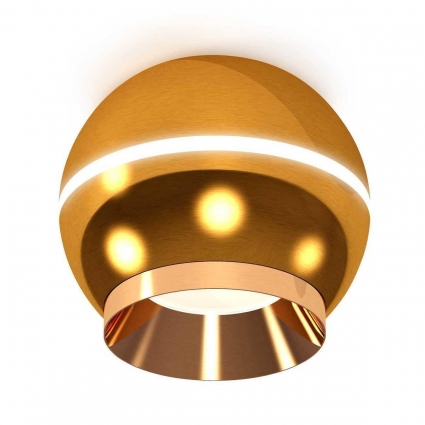 Комплект потолочного светильника Ambrella light Techno Spot XC (C1105, N7034) XS1105002 для кафе и ресторанов, цвет золотой