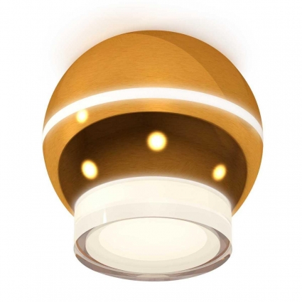 Комплект потолочного светильника Ambrella light Techno Spot XC (C1105, N7160) XS1105031 для кафе и ресторанов, цвет золотой