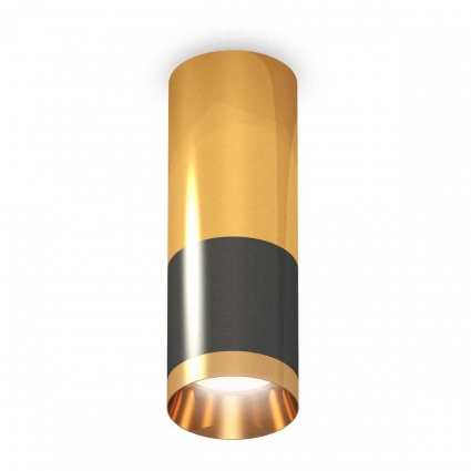Комплект потолочного светильника Ambrella light Techno Spot XC (C6303, C6327, A2010, N6134) XS6303050 для гостиной, цвет золотой