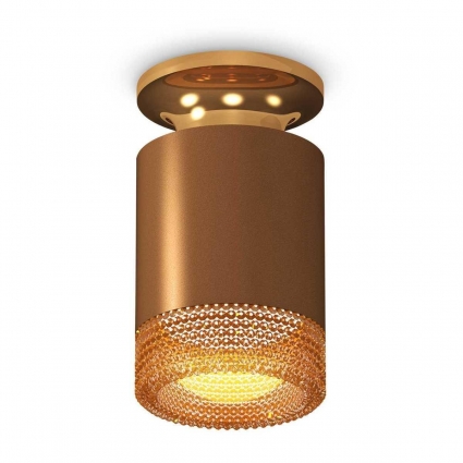 Комплект потолочного светильника Ambrella light Techno Spot XC (N6905, C6304, N6154) XS6304131 для гостиной, цвет кофейный