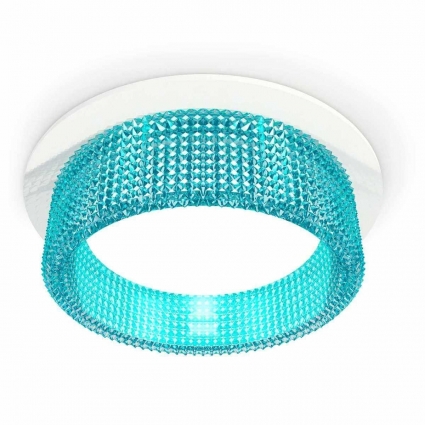 Комплект встраиваемого светильника Ambrella light Techno Spot XC (C8050, N8488) XC8050033 для детской, цвет голубой
