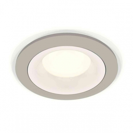 Комплект встраиваемого светильника Ambrella light Techno Spot XC7623001 SGR/SWH серый песок/белый песок (C7623, N7010) для магазина, цвет серый