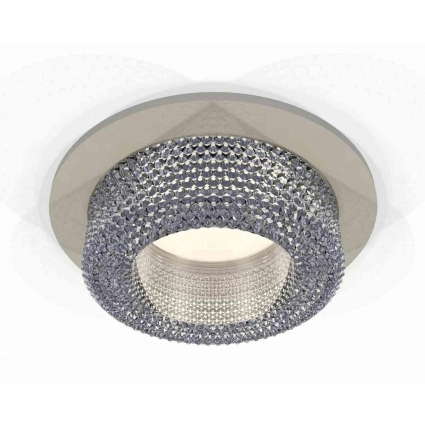 Комплект встраиваемого светильника Ambrella light Techno Spot XC7623020 SGR/CL серый песок/прозрачный (C7623, N7191) для магазина, цвет серый